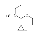 lithium,diethoxymethylcyclopropane结构式