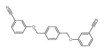 3-[[4-[(3-cyanophenoxy)methyl]phenyl]methoxy]benzonitrile结构式