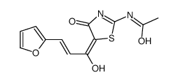 N-[5-[3-(furan-2-yl)-1-hydroxyprop-2-enylidene]-4-oxo-1,3-thiazol-2-yl]acetamide结构式