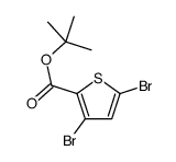 tert-butyl 3,5-dibromothiophene-2-carboxylate结构式