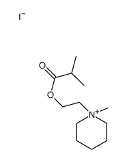 2-(1-methylpiperidin-1-ium-1-yl)ethyl 2-methylpropanoate,iodide结构式