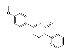 N-[3-(4-methoxyphenyl)-3-oxopropyl]-N-pyridin-2-ylnitrous amide结构式