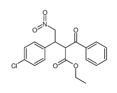 ethyl 2-benzoyl-3-(4-chlorophenyl)-4-nitrobutanoate Structure
