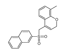 8-methyl-4-(naphthalen-2-ylsulfonylmethyl)-2H-chromene结构式