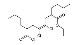 ethyl 2-butyl-7-carbonochloridoyl-4,5-dichloroundec-4-enoate Structure