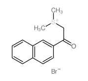 Sulfonium, dimethyl[2-(2-naphthalenyl)-2-oxoethyl]-, bromide Structure