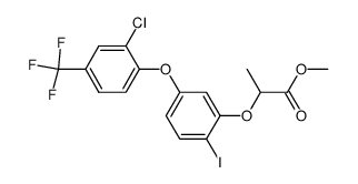 2-[5-(2-Chloro-4-trifluoromethyl-phenoxy)-2-iodo-phenoxy]-propionic acid methyl ester结构式