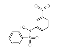 N-hydroxy-N-(3-nitrophenyl)benzenesulfonamide结构式