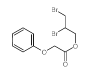 2,3-dibromopropyl 2-phenoxyacetate structure