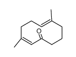 (2Z,6E)-3,7-Dimethyl-2,6-cyclodecadien-1-on结构式