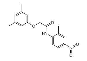 2-(3,5-dimethylphenoxy)-N-(2-methyl-4-nitrophenyl)acetamide Structure