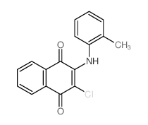 1,4-Naphthalenedione,2-chloro-3-[(2-methylphenyl)amino]-结构式