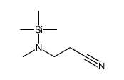 3-[methyl(trimethylsilyl)amino]propanenitrile结构式