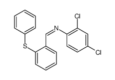 N-(2,4-dichlorophenyl)-1-(2-phenylsulfanylphenyl)methanimine结构式