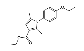 1-(4-Ethoxy-phenyl)-2,5-dimethyl-1H-pyrrole-3-carboxylic acid ethyl ester Structure