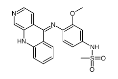 N-[4-(benzo[b][1,7]naphthyridin-5-ylamino)-3-methoxyphenyl]methanesulfonamide Structure