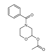 2-acetoxy-4-benzoyl-1-oxa-4-azacyclohexane结构式