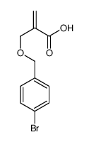 2-[(4-bromophenyl)methoxymethyl]prop-2-enoic acid Structure