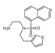 N-(2-aminoethyl)-N-(2-thiophen-3-ylethyl)isoquinoline-5-sulfonamide Structure