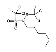 1,1,1-trichloro-N-hexyl-N-(trichloromethylsulfanyl)methanesulfonamide结构式