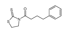 4-phenyl-1-(2-sulfanylidene-1,3-thiazolidin-3-yl)butan-1-one结构式