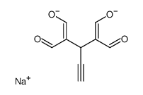 2-ethynyl-propane-1,1,3,3-tetracarbaldehyde, disodium salt Structure