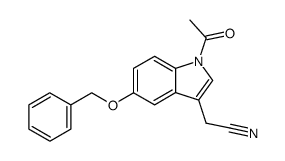 (1-acetyl-5-benzyloxy-indol-3-yl)-acetonitrile结构式