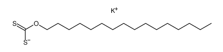 potassium hexadecylxanthate Structure