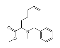 methyl 2-[benzyl(methyl)amino]hept-6-enoate结构式