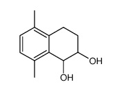 1,2-Dihydroxy-5,8-dimethyl-1,2,3,4-tetrahydronaphthalene结构式