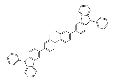 3-[3-methyl-4-[2-methyl-4-(9-phenylcarbazol-3-yl)phenyl]phenyl]-9-phenylcarbazole结构式