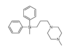 methyl-[3-(4-methylpiperazin-1-yl)propyl]-diphenylsilane Structure