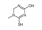 5-methyl-4-sulfanylidene-1,3,5-triazinan-2-one结构式