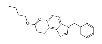 butyl 3-(9-benzylpurin-6-yl)propanoate Structure