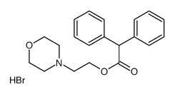 2-morpholin-4-ium-4-ylethyl 2,2-diphenylacetate,bromide结构式