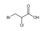 3-bromo-2-chloro-propionic acid结构式