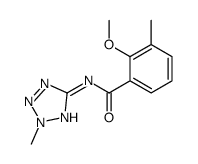 Benzamide, 2-methoxy-3-methyl-N-(2-methyl-2H-tetrazol-5-yl)- (9CI)结构式