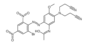 N-[5-[bis(2-cyanoethyl)amino]-2-[(2-bromo-4,6-dinitrophenyl)azo]-4-methoxyphenyl]acetamide结构式