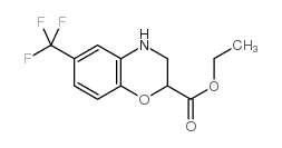 ethyl 6-(trifluoromethyl)-3,4-dihydro-2h-1,4-benzoxazine-2-carboxylate结构式