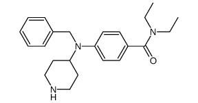 N,N-Diethyl-4-[benzyl(piperidin-4-yl)amino]benzamide结构式
