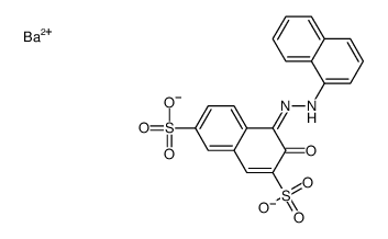 barium 3-hydroxy-4-(naphthylazo)naphthalene-2,7-disulphonate Structure