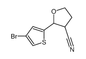 2-(4-Bromo-thiophen-2-yl)-tetrahydro-furan-3-carbonitrile Structure