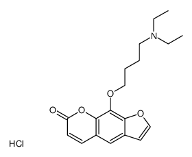 9-(4-Diethylamino-butoxy)-furo[3,2-g]chromen-7-one; hydrochloride Structure