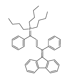 1-Fluorenyliden-1,4-diphenyl-4-(tributyl-phosphoranyliden)-but-2-en结构式