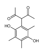 3-(2,5-dihydroxy-3,4,6-trimethylphenyl)pentane-2,4-dione结构式