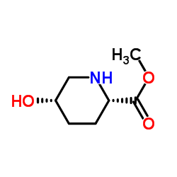 (2S,5S)-5-羟基-2-哌啶羧酸甲酯结构式