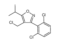 4-(chloromethyl)-3-(2,6-dichlorophenyl)-5-(1-methylethyl)isoxazole结构式