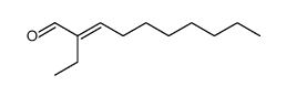 (E)-2-ethyl-dec-2-enal结构式