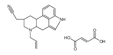 2-[(6aR,9S)-7-prop-2-enyl-6,6a,8,9,10,10a-hexahydro-4H-indolo[4,3-fg]quinoline-9-yl]acetonitrile,(E)-but-2-enedioic acid结构式