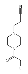 3-[4-(2-CHLOROACETYL)PIPERAZIN-1-YL]PROPIONITRILE Structure